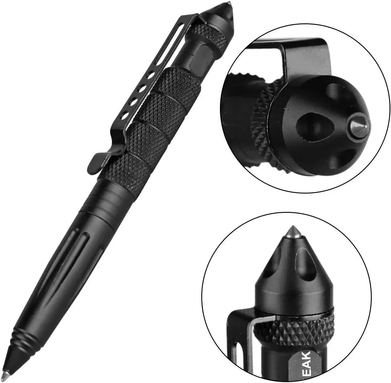 Multifunction Tactical Pen Self Defense Emergency Survival Tool Glass Breaker Tungsten Steel Writing Pen Outdoor Rescue Escape