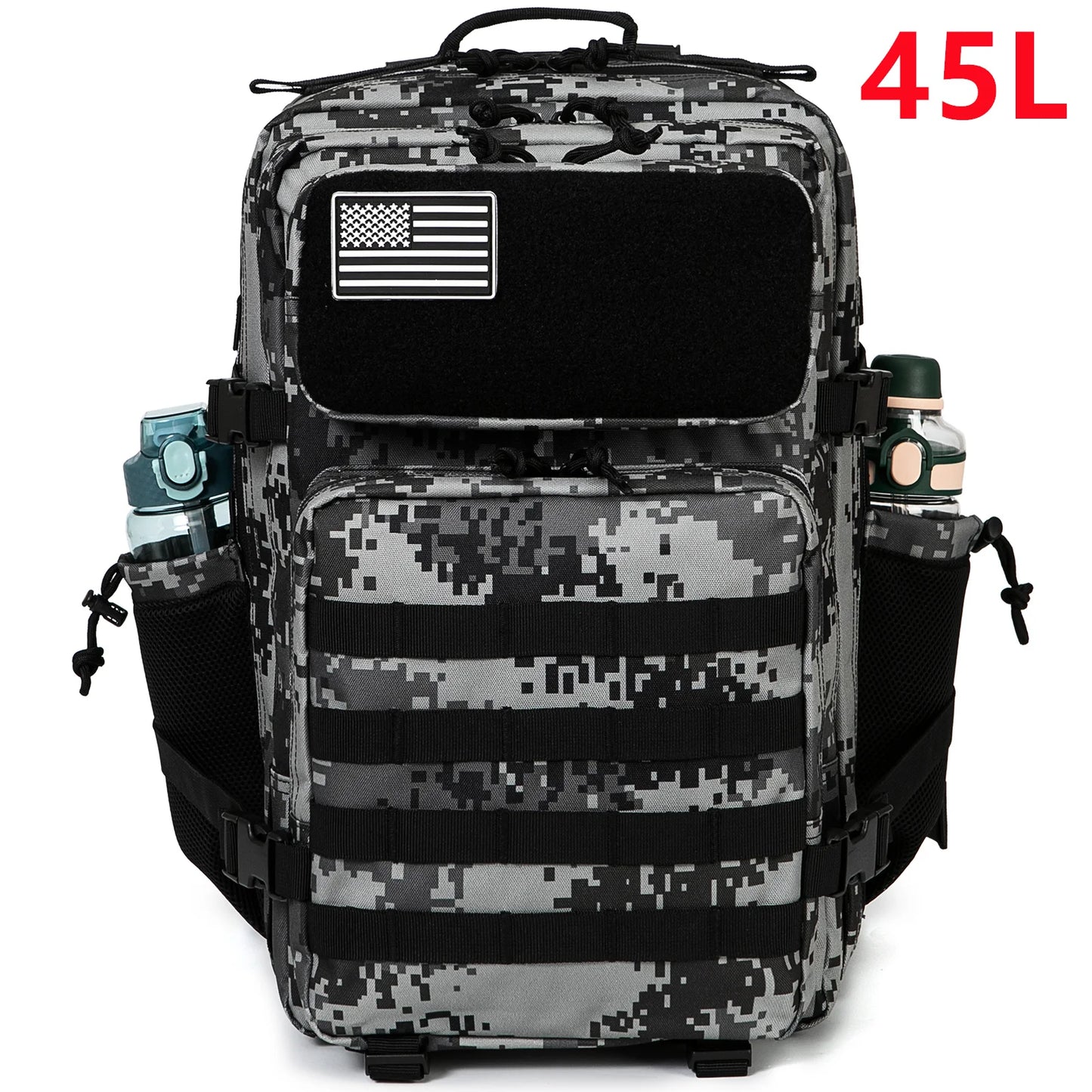 25L Tactical Backpack Outdoor Bag for Fitness MOLLE Backpack GYM For Women/Men EDC Hiking Survival Rucksack Witch Bottle Holder