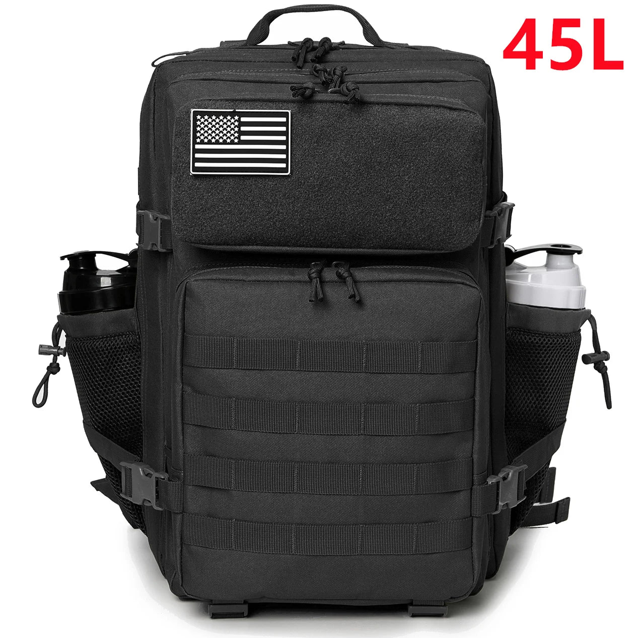 25L Tactical Backpack Outdoor Bag for Fitness MOLLE Backpack GYM For Women/Men EDC Hiking Survival Rucksack Witch Bottle Holder